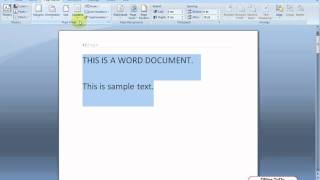 How to have the text in two columns | Word 2007