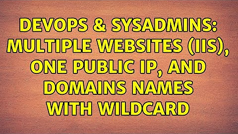 DevOps & SysAdmins: Multiple websites (IIS), one public IP, and domains names with wildcard