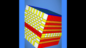 checker board pattern in 13×13 virtual Rubik