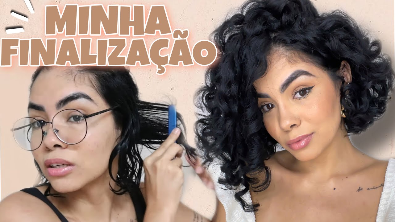 FINALIZANDO MEU CABELO CURTO CACHEADO | Joyce Lima