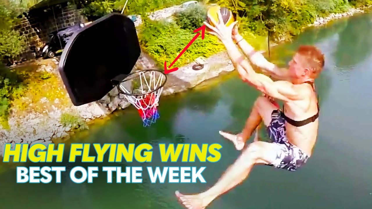 Dunking Basketball From 55ft Bridge | Best Of The Week