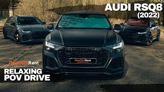 POV Audi RSQ8 (2022) and Audi RS6 C8 (2021) | POV Relaxing Drive | ASMR Burbles & 3D Sound |