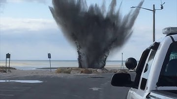 Watch Police Explode Post-WWII Military Shell Discovered By Fisherman