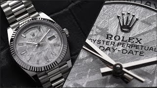 Rolexes Stealthy Heavy Hitter | Rolex White Gold President Day Date 40 228239 Meteorite