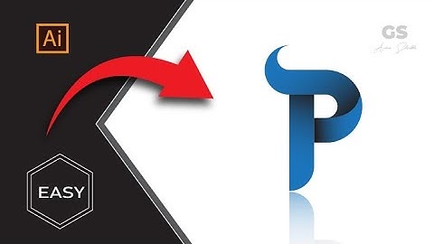 Gradient Letter P Logo Design in Illustrator | Letter P logo Design|