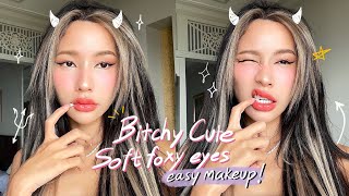 Howto แต่งหน้า Bitchy-cute soft foxy eyes /เคล็ดลับกู้ผิวตัวโกลว์ สุขภาพดี 💖 | itim’s make up