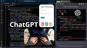 ASMR Programming - use ChatGPT Like a Pro - JavaScript & ChatGPT Cool Note Taking App - No Talking