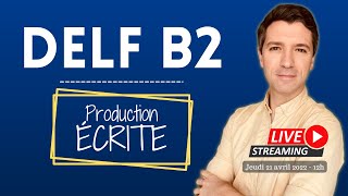 La production écrite DELF B2 - Cours en direct et GRATUIT