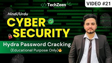 Cyber Security Tutorial #21 Hydra Brute Force | Password Cracking in Kali Linux 2025