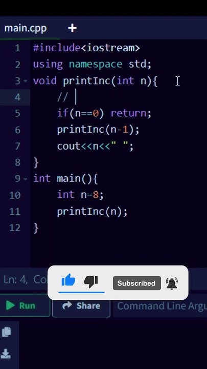 How to print first n natural number using recursion #coding # ...
