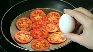 Einfaches und schnelles Essen! Rezept für Eier und Tomaten! #19