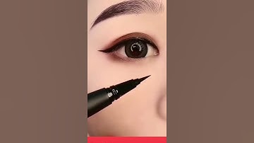 💯easy eyeliner tutorial|simple beginner eyeliner |eyeliner lagane ka aasan tarika| #eyeliner #shorts