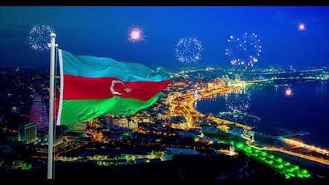 Azerbaijan Flag Waving - 4K Ultra HD