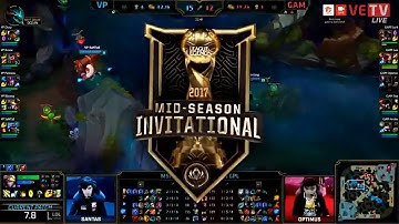 MSI 2017 VP vs GAM Highlight   Leesin of Levi cướp 3 ron   Thất bại đầu tiên!