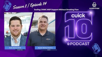Cuick 10 Podcast | Season 2 | Episode 34 | Scaling CMMC MSP Support Without Breaking Flow