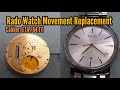 How To Change a Rado Diamaster Watch Movement Replacement Tutorial | Watch Repair Channel