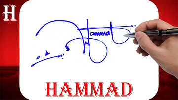 Hammad Name Signature Style - H Signature Style - Signature Style of My Name Hammad