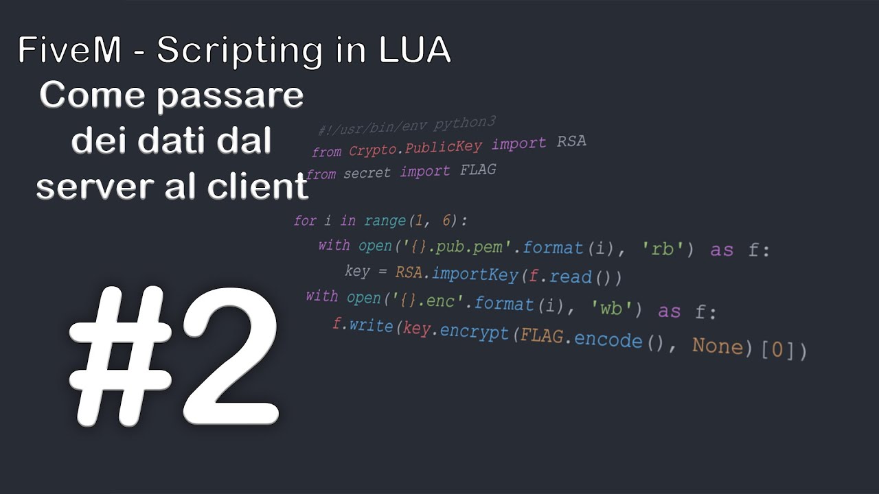 FiveM Scripting ITA #2 - Come passare dei dati dal server al client ...