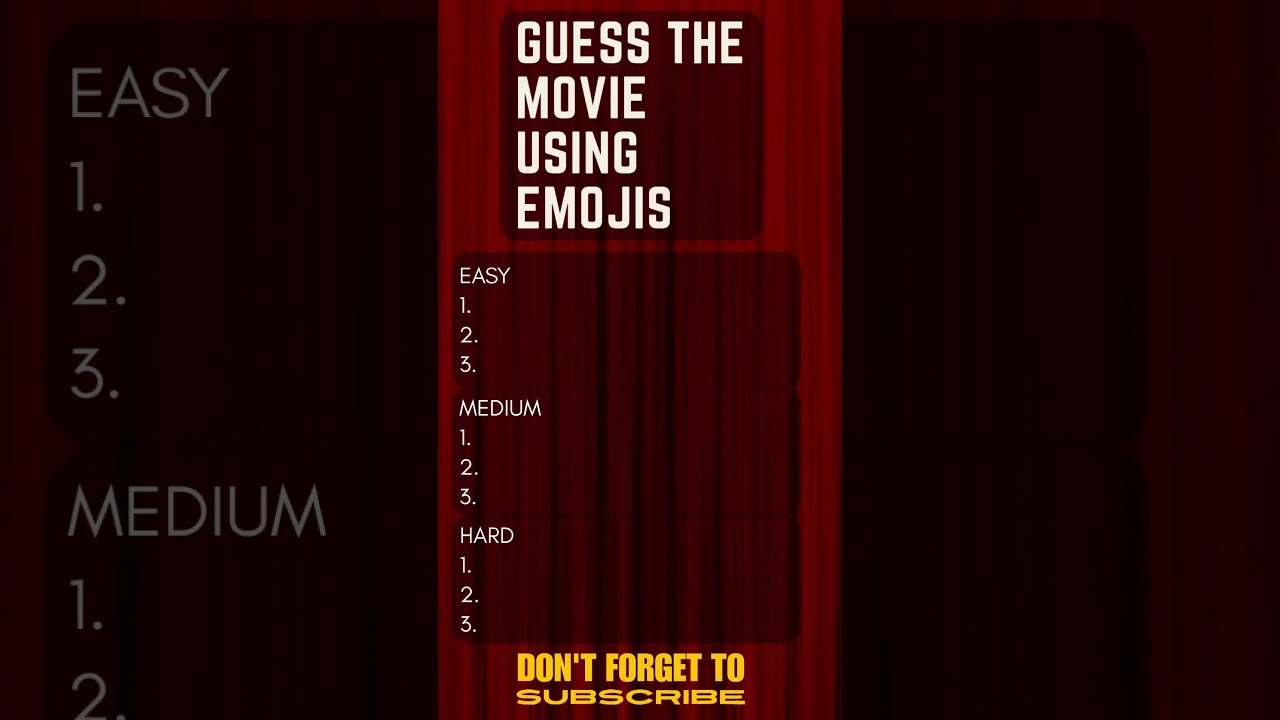 Guess the movie by the emojis? #quiz #movie #emoji #challenge