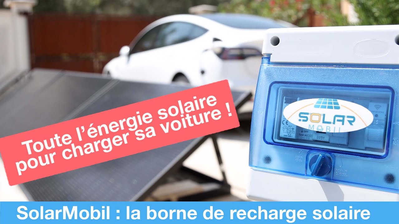 Borne de recharge solaire pour véhicule électrique