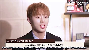 [ENG] Wanna One Ha Sungwoon - Ivy Club Interview