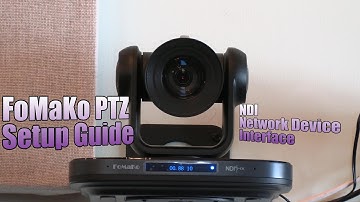 FoMaKo NDI PTZ Camera Setup: Church Live Streaming, OBS, HDMI & AI Tracking