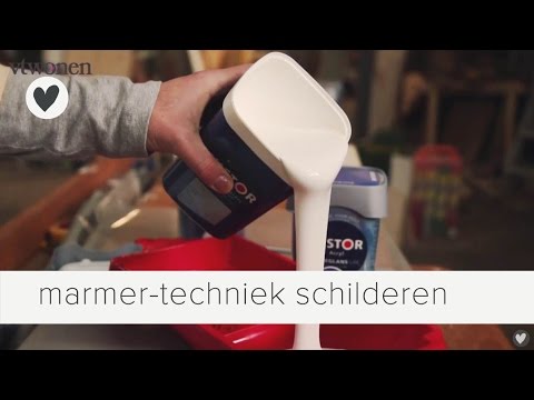 Onwijs marmer effect schilderen | vtwonen | doe-het-zelf - YouTube HF-05