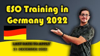 فرصة ممولة بالكامل للسفر الي ألمانيا - ESO training in Germany