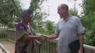 Solution: Company volunteers to help Houston senior with her dangerous tree