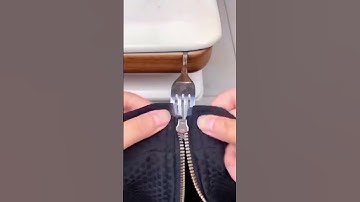How to fix a zipper with a fork