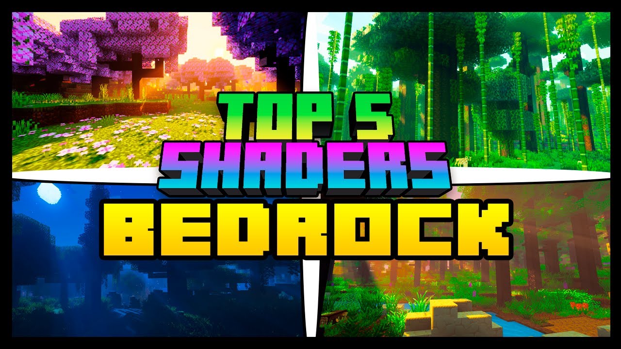 MINECRAFT 1.21 - TOP 5 MELHORES SHADERS REALISTAS PARA A BEDROCK (MCPE ...