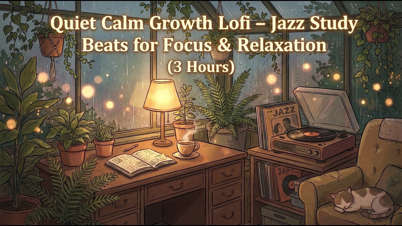 Quiet Calm Growth Lofi – Jazz Study Beats for Focus & Relaxation (3 ...
