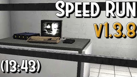 SCP Containment Breach (v1.3.8) - Random% Speedrun (13:43) Gate B