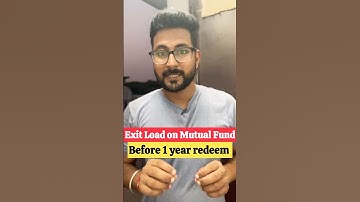 What is Mutual fund Exit Load ? #exitload