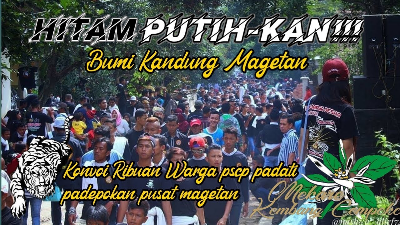 KONVOI RIBUAN WARGA PSCP DIPUSAT MAGETAN