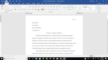 MLA Title Page Tutorial 2018