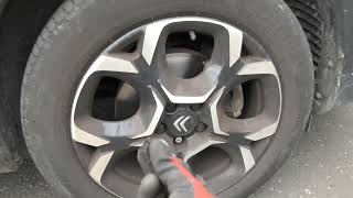Citroen Wheel Nut Cover Cap Removal