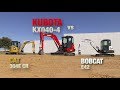 Kubota Excavator KX 040-4 vs its competition