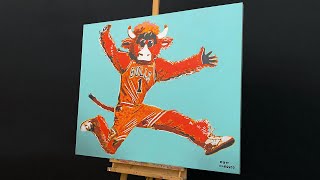 Painting Benny The Bull In Pop Art