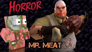 Monster School : MR. MEAT Horror Game  Challenge - Minecraft Animation screenshot 5