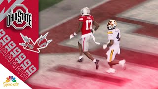 Carnell Tate TORCHES Minnesota defense for Ohio State touchdown | Big Ten on NBC