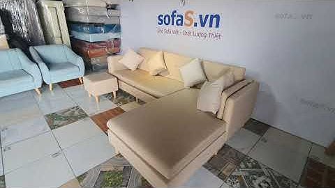 Sofa góc chữ L bọc vải bố cao cấp SLV09