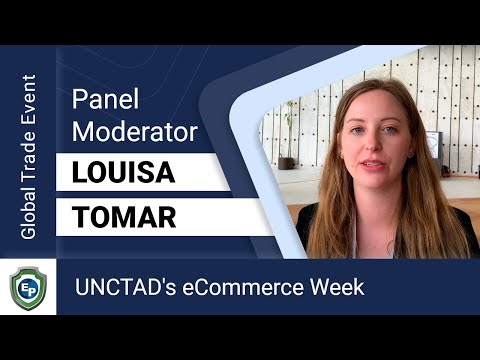 Export Portal: Panel Moderator Louisa Tomar talks before our panel at UNCTAD eWeek