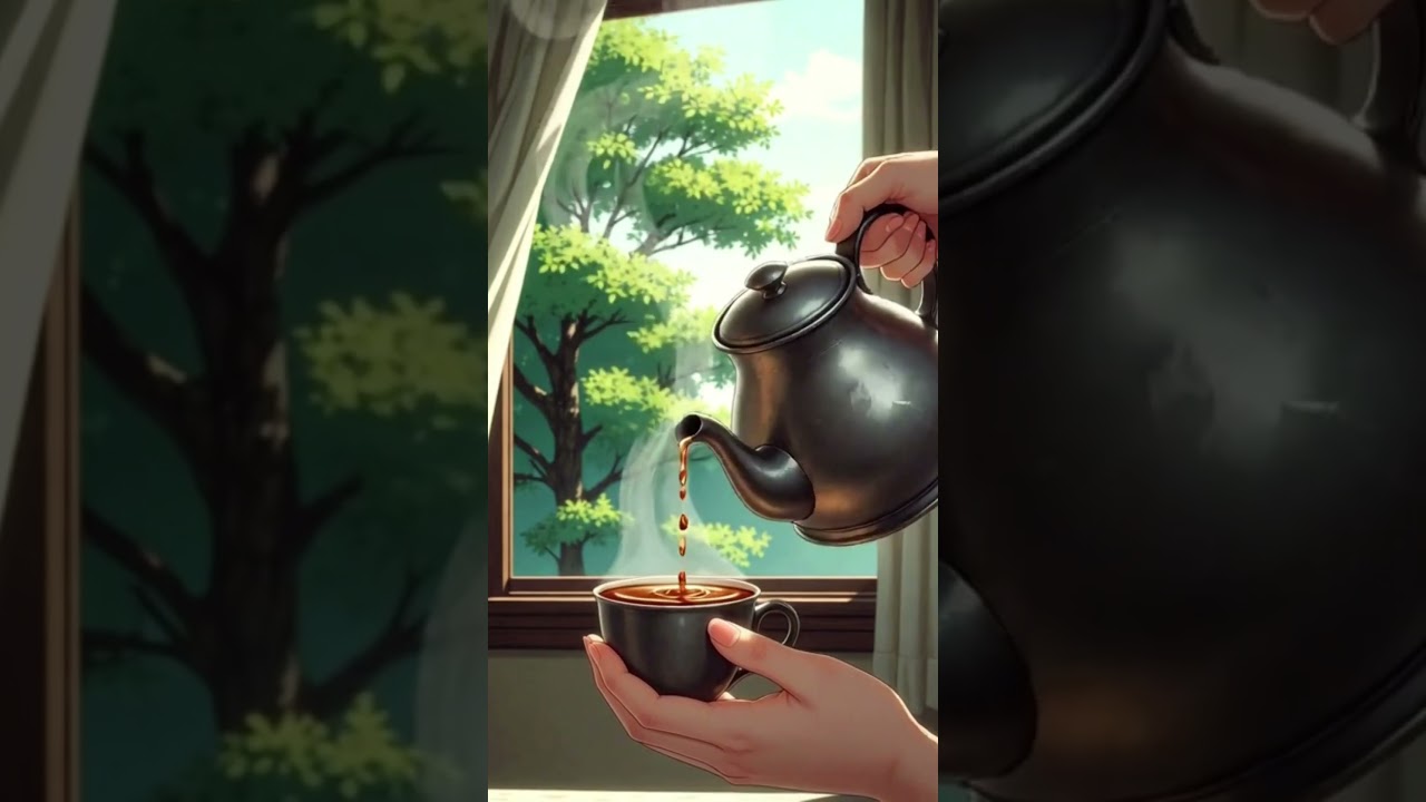 Subah Ka Chai Time ☕ | A Calm Ghibli Style Story #asmr #ghiblistyle #ghibli #shortvideo #viral