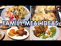 Week of dinners for a family of 9 with recipes