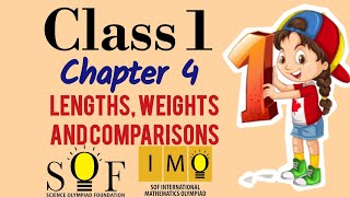 IMO for class 1 | chapter 4 : lengths, weights & comparisons|  maths Olympiad for grade 1