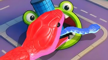 Snake Clash.io VS Hole.io - All Max Android Gameplay, IOS Game