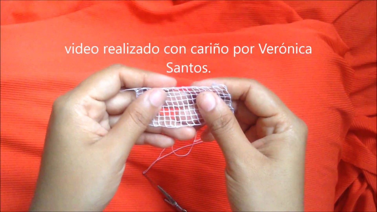 MUNDILLO DE PANAMA, CIERRE DE LA TRENCILLA DE PAJITA  malla rectangular