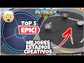 TOP 5 *IDEAS DE ESTADIOS CREATIVOS* donde lanzar tus BEYS para bladers sin estadios