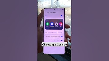 Change app icon size in S25 Ultra #oneui7 #shorts #youtubeshorts